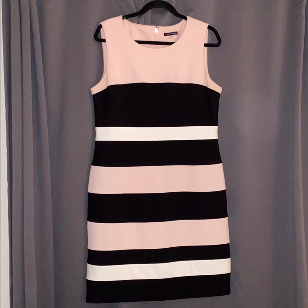 💥 RALPH LAUREN PINK & BLACK COCKTAIL DRESS 💥